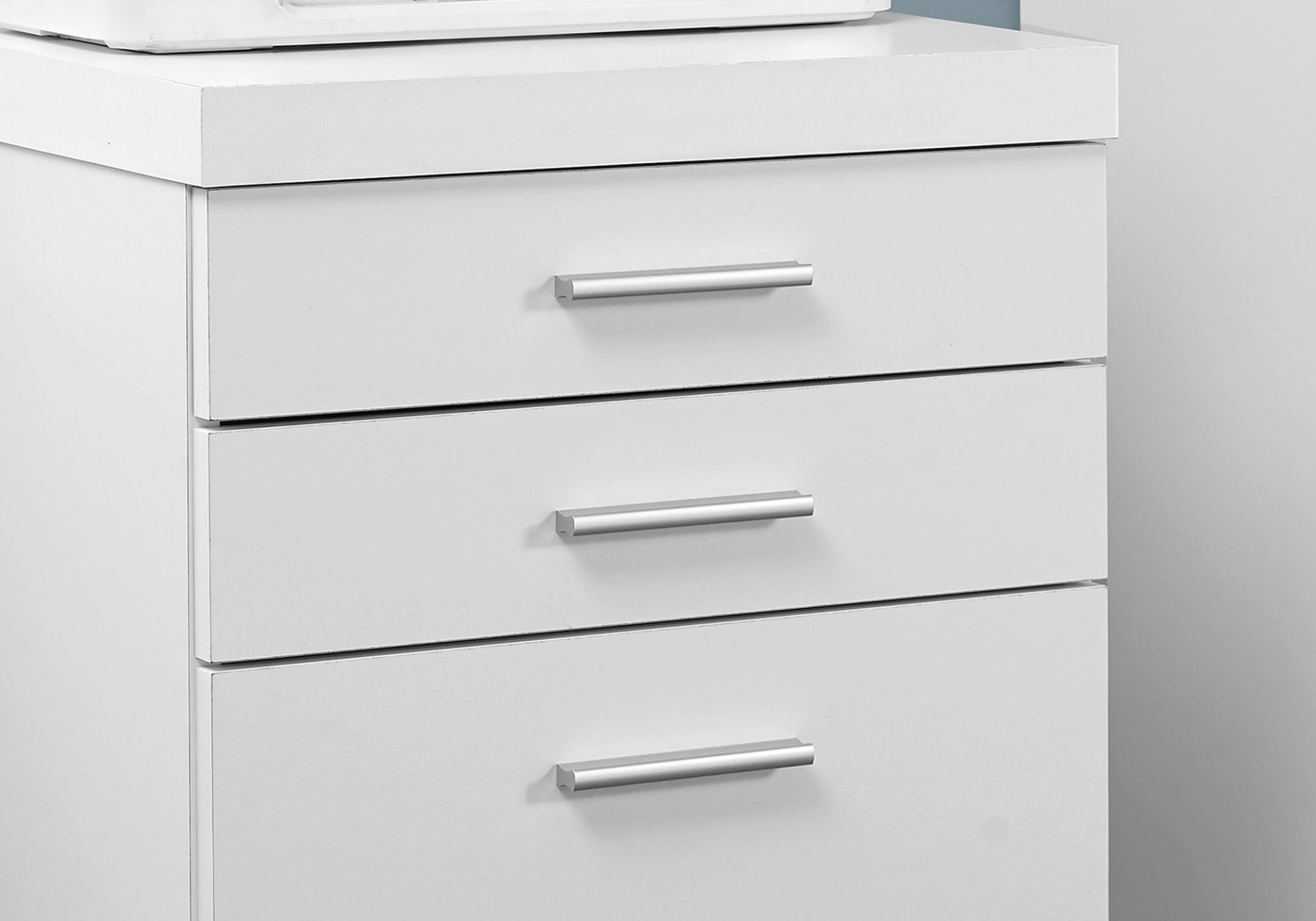 File Cabinet, Rolling Mobile, Storage Drawers, Printer Stand, Office, Contemporary & Modern - White - Image 3