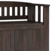 Acadian - Small Entryway Storage Bench - Brunette Brown - Image 8