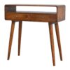 Curved Console Table - Chestnut - Image 3