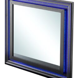 Elegant Transitional Mirror - Metallic Black