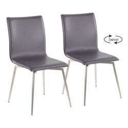 Mason - Contemporary Upholstered Chair (Set of 2) - Gray