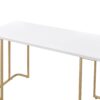 Estie - Writing Desk - White / Gold - Image 3