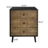 3 Drawer Cabinet, Suitable For Bedroom - Black - Image 3