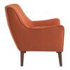 Accent Chair Upholstered With Legs - Burnt Orange - Image 4