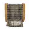 Outdoor Dining Chair (Set of 2), Teak Acacia Wood Frame - Natural Stained - Image 11