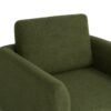 360° Modern Swivel Accent Chair Round Armchair, Thick Padded Single Lounge Sofa Upholstered Comfy - Green - Image 14