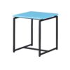 GT - 3 Piece Carbon Fiber Wrap Coffee Table And End Table (Set of 3) - Blue - Image 3