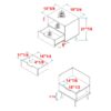 Modern 1 Drawer Nightstand With Open Cubby - Riviera - Image 2