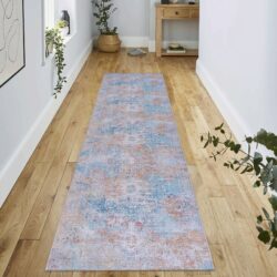 Maval - 2'6'' X 10' Washable Runner Rug - Yellow