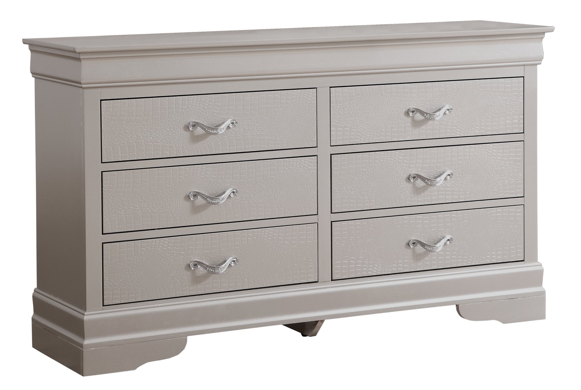 Modern Sophisticated Dresser - Silver Champagne - Image 2