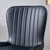 Minimalist Ergonomic Dining Chair (Set of 4) With Curved Cushions And Metal Frame - Black - Image 10