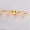 4 Light Bathroom Light, Modern Vanity Lights With Crystal Shade, Vintage Light Fixture Bathroom Over Mirror Wall Lights For Kitchen Dinning Room Bedroom Hallway (Does Not Include Light Bulbs) - Gold - Image 10