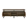 Ensata II - TV Stand - Rustic Oak / Black - Image 3