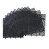 Interlocking Deck Tiles Plastic Waterproof Outdoor All Weather Anti-Slip Bathroom Shower Balcony Porch Strong Weight Capacity Upto 6613 Lbs, Rosette Pattern Pack Of 12 - Black - Image 21