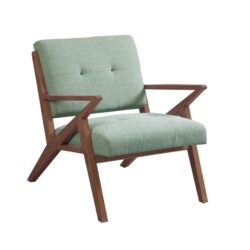 Lounge Chair Mid - Century Modern Design Polyester - Seafoam