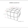 Manning - Square Pouf - Teal - Image 8