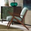 Lounge Chair Mid - Century Modern Design Polyester - Seafoam - Image 2