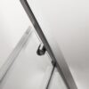 Elegant Single Sliding Bypass Shower Enclosure, Tempered Glass - Brushed Nickel - Image 7