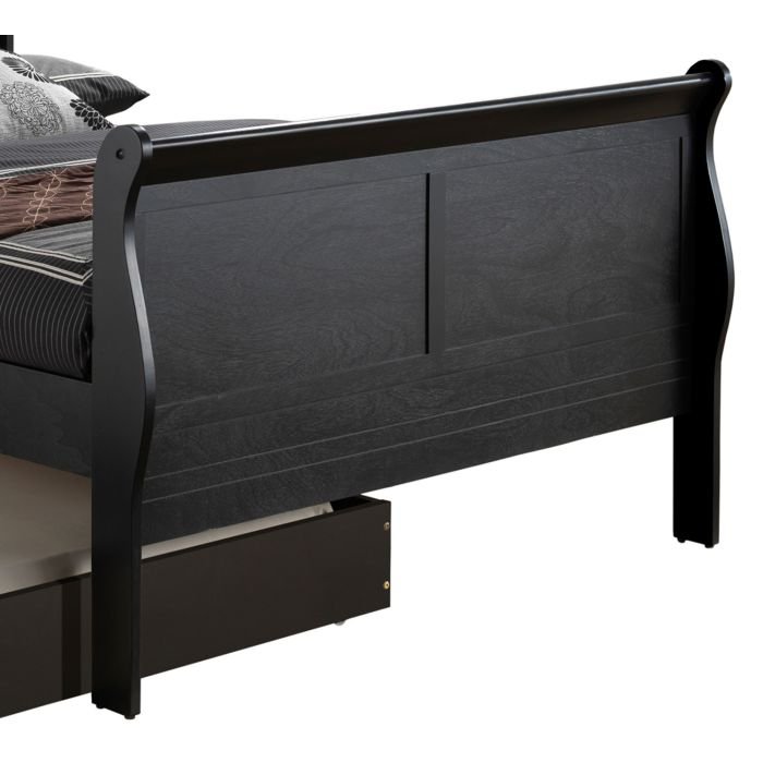 Full Trundle Bed With Storage Classic - Black - Image 5