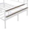 Full Size Daybed With Movable Desk, Grid, Shelves And Clothes Hanger - White - Image 2