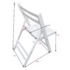 Folding Special Event Chair, Foldable Style (Set of 4) - White - Image 3