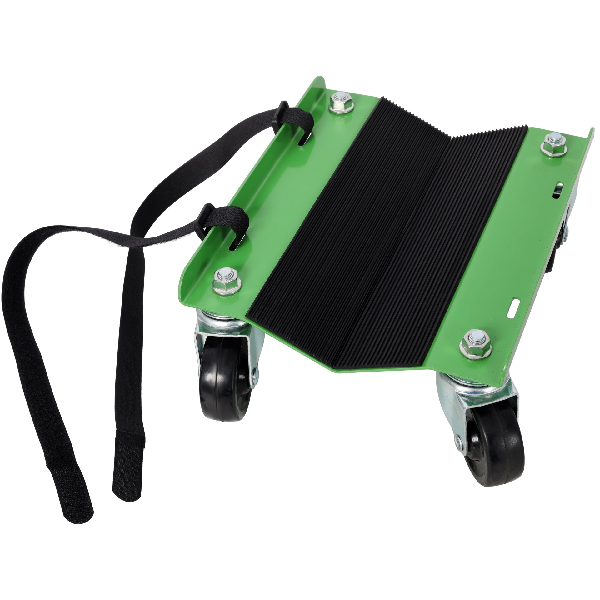 Heavy Duty Snowmobile Dolly V Slide With 2.5" Swivel Casters And Rubber Pad For Skis - Green - Image 11