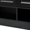 Sleek And Modern Shoe Cabinet With Adjustable Shelves, Space Saving Design Side Board For Various Sizes Of Items - Black - Image 12
