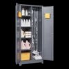 Metal Storage Cabinets, Cleaning Tool Cabinet With Locking Door, Tall Broom Tool Organizer, Large Storage Cabinet For Kitchen - Gray - Image 5