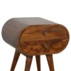 Circular Nightstand - Chestnut - Image 3