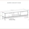 Banting - Low TV Stand - Walnut Brown - Image 13