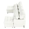 Oversized U - Shaped Sofa Versatile Sectional Sofa Pull Out Sofa Bed With Double Storage Chaise Lounges And 2 USB Ports For Living Room - Beige - Image 18