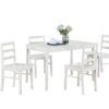 Lavinia - Dining Set (Set of 5) - White - Image 8