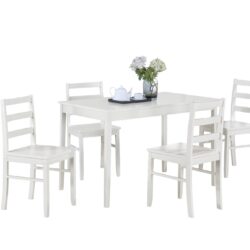 Lavinia - Dining Set (Set of 5) - White