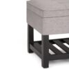 Cosmopolitan - Storage Ottoman Bench With Open Bottom - Cloud Gray - Image 8