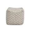 Pouf Luxury Oversized Bean Bag Cube Ottoman - Apollo Bust Gold / Cream Embroidery - Image 2