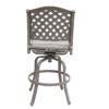 Cast Aluminum Bar Stool With Cushion (Set of 2) - Gray - Image 6