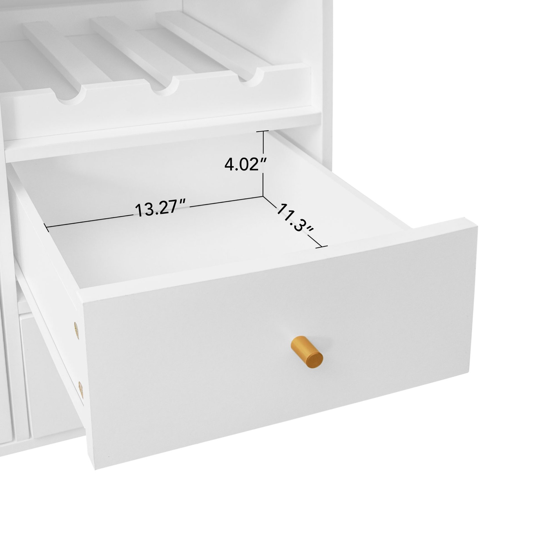 Modern Accent Storage Cabinet For Living Room, Bedroom, Dining Room, Or Study - White - Image 7