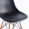 Chair, KD Leg, Plastic Seat (Set of 4) - Black - Image 5