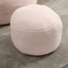 Bedding Bean Bag Sofa Chair High Pressure Foam Bean Bag Chair Adult Material With Padded Foam Padding Compressed Bean Bag With Footrest - Pink - Image 13