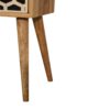 Inlay - Mini Bone Bedside Table - Brown Oak - Image 8