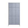 15 Door Lockers With Lock For Storage In Home, Gym, Office, And School - Gray - Image 16