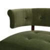 Jared - Roll Arm Tufted Bench Settee - Olive Green - Image 10