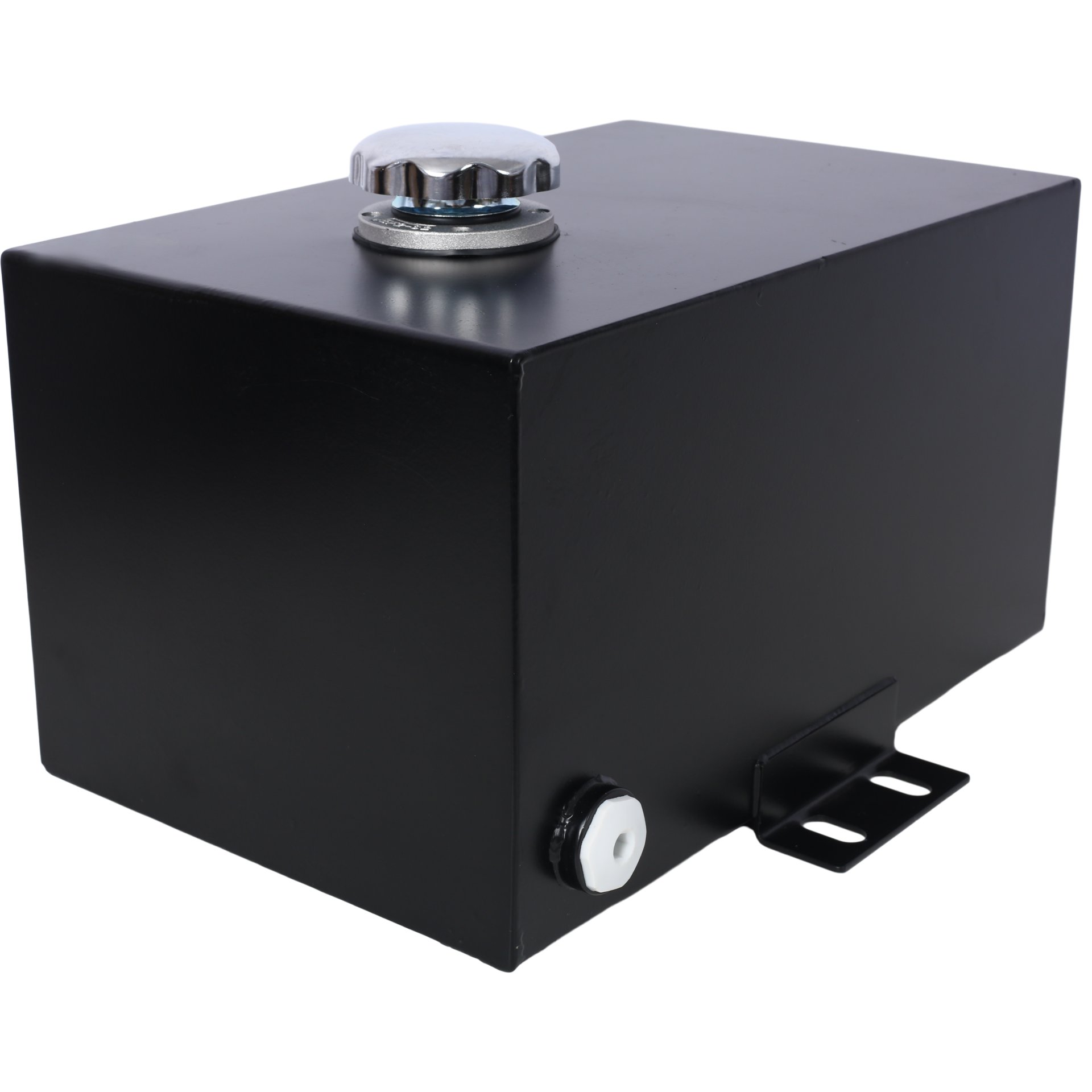 Heavy Duty 5 Gallon Steel Hydraulic Fluid Reservoir Tank With Mounting Foot, 14 Gauge - Black - Image 5