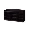 Entryway Shoe Bench, Open Shelve Shoe Rack Fits 18 Pairs Of Shoes - Red Cocoa - Image 2