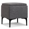 Natasha - Storage Ottoman With Tray - Gray - Image 7