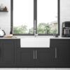 Sink 30" Apron Front Reversible Single Bowl Kitchen Sink With Grid And Strainer - White - Image 7