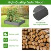 Outdoor Raised Garden Bed Planter Box - Gray - Image 4
