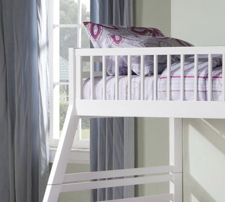 Jason - Twin / Full Bunk Bed With Storage - White - Image 2