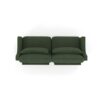 Elegant 2 Seater Sofa With Lumbar Pillows Ergonomic Design - Green - Image 17