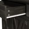 Vintage Sideboard With 2 Drawers And Four Doors For Living Room, Bedroom, And Kitchen, Room Storage Cabinet - Black Brown - Image 9